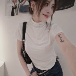 女裝 | 微立領抓皺上衣