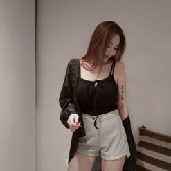 Alternative view of 女裝 | 百搭單扣皮短褲