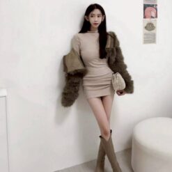 Alternative view of 女裝 | 內刷毛小微領內杯打底洋