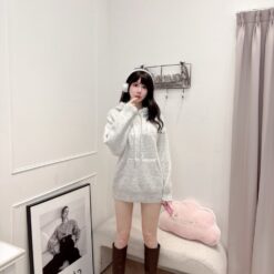 Alternative view of 女裝 | 加厚包芯紗連帽針織衫