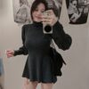 女裝 | 立領傘狀澎澎洋