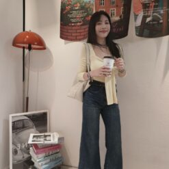 Alternative view of 女裝 | 立體貓鬚微喇褲