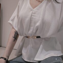 Alternative view of 女裝 | 簍空針織開扣上衣