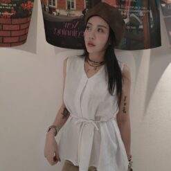 女裝 | 隨性打褶背心