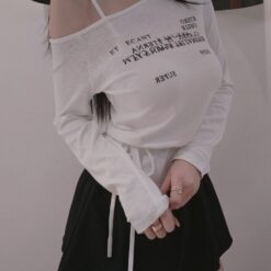 女裝 | 隨性露單肩薄長