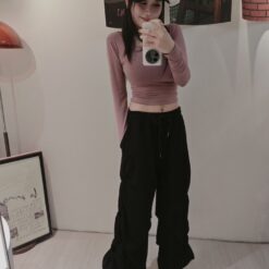 女裝 | 側簍空愛心褲