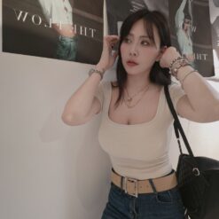 女裝 | 方領罩杯上衣