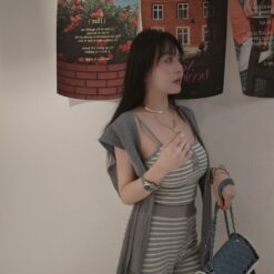 女裝 | 條紋寬褲套