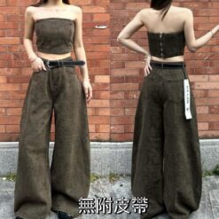 Alternative view of 女裝 | 洗雕花彎刀褲套裝