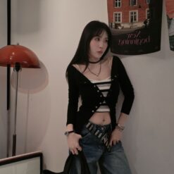 Alternative view of 女裝 | 船領釘扣薄長上衣