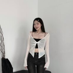 女裝 | 扭結網紗背心套裝