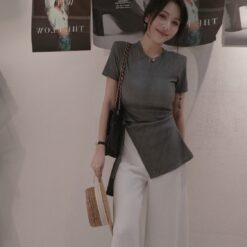女裝 | 顯腰身鑽鑽 T