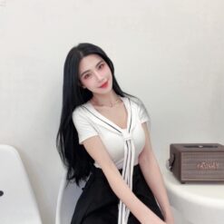 Alternative view of 女裝 | 學院風領帶修身上衣