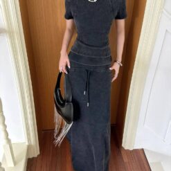 女裝 | 灰境羅紋套裝
