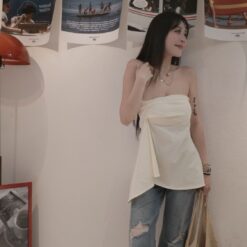 女裝 | 質感渡假平口上衣