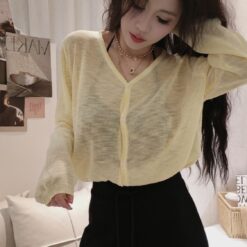 女裝 | 下擺綁綁針織罩衫
