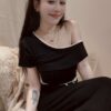 女裝 | 單肩滾邊裙套
