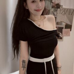 Alternative view of 女裝 | 單肩滾邊裙套