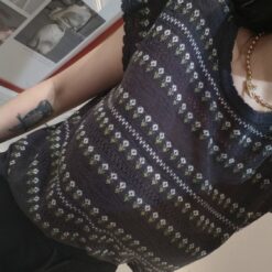 女裝 | 撲滿小花針織上衣：圖片 5