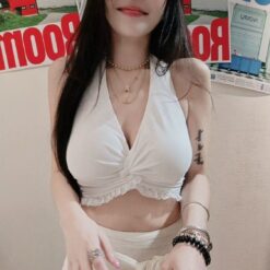 Alternative view of 女裝 | 滾邊蕾絲扭結背心 + 嬰兒棉紗綁帶寬褲 (套裝)