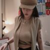 女裝 | 百搭細針織帶披肩