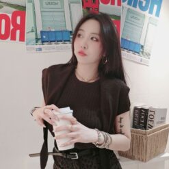 女裝 | 百搭細針織帶披肩：圖片 5