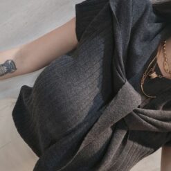 女裝 | 百搭細針織帶披肩：圖片 7