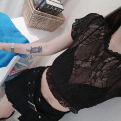 Alternative view of 女裝 | 質感在線蕾絲上衣 (不含內搭)