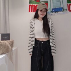 Alternative view of 女裝 | 車線假彎刀真直筒褲
