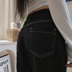 女裝 | 車線假彎刀真直筒褲：圖片 3