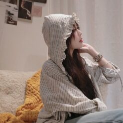 女裝 | 連帽花邊直條襯：圖片 5