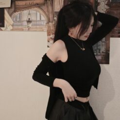 無罩杯包容兩件套 黑色