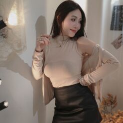 無罩杯包容兩件套 奶杏
