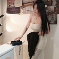 女裝 | 提花蕾絲小魚尾長洋：圖片 6