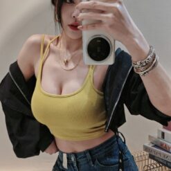 女裝 | 獨家厚杯墊交叉短背心
