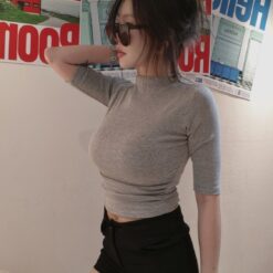 Alternative view of 女裝 | 立領半袖無杯基礎 T