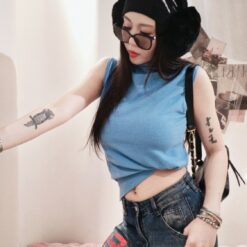 女裝 | 領口微坎肩背心